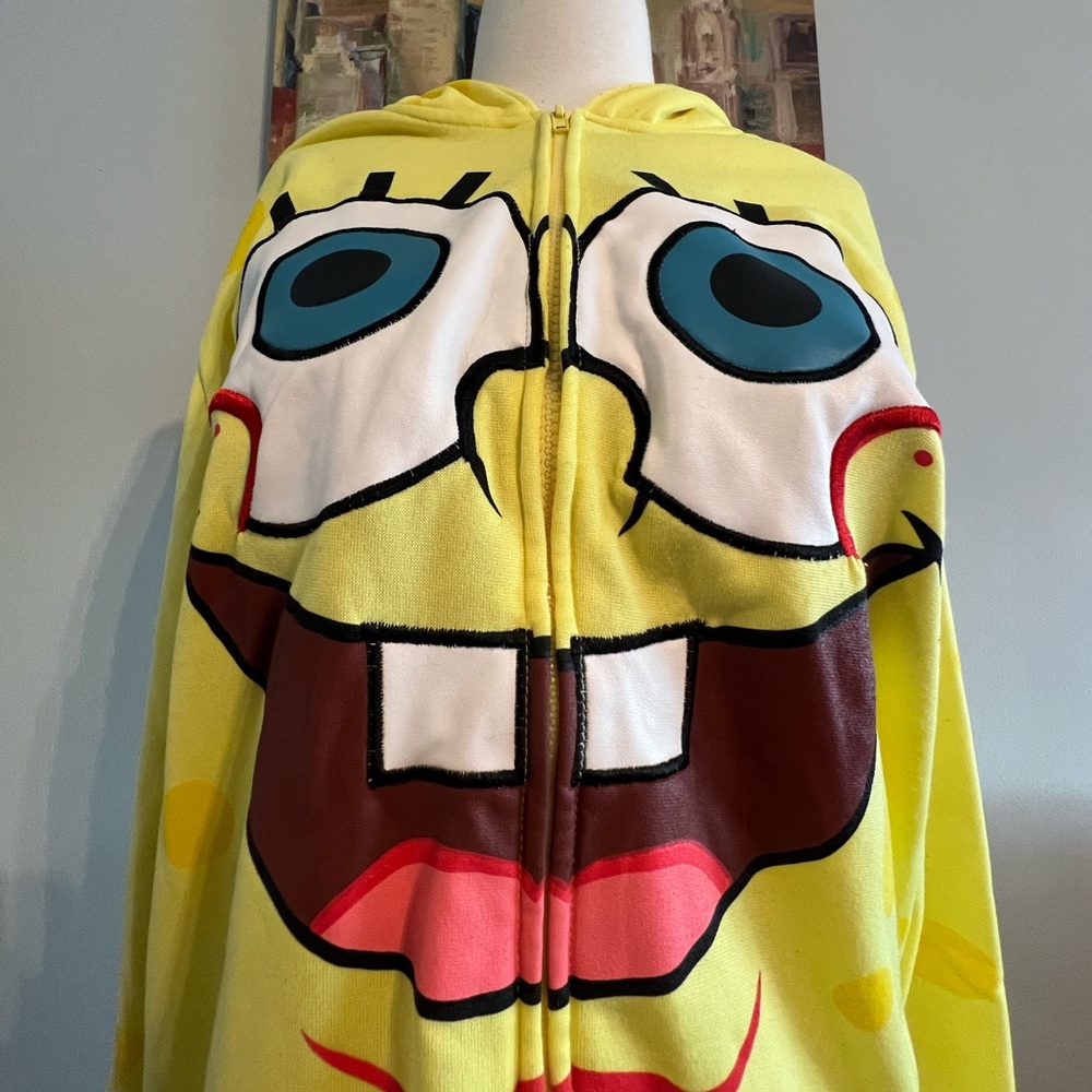 NICKELODEON Spongebob Face Zip up Jacket